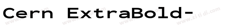 Cern ExtraBold字体转换